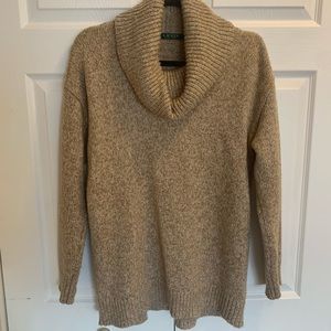 Ralph Lauren brown cowl neck sweater